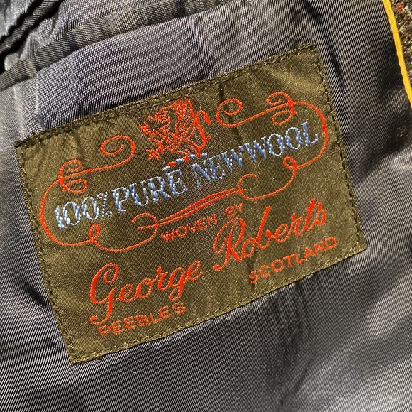 Scottish handwoven Wool Boyfriend/cowgirl boho equestrian Blazer w cottage vibe - Picture 12 of 16